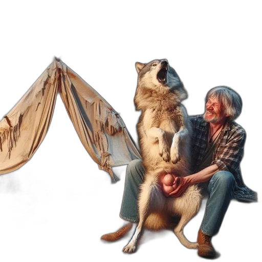 animal, umbrella, creature, staff transparent PNG cut-out