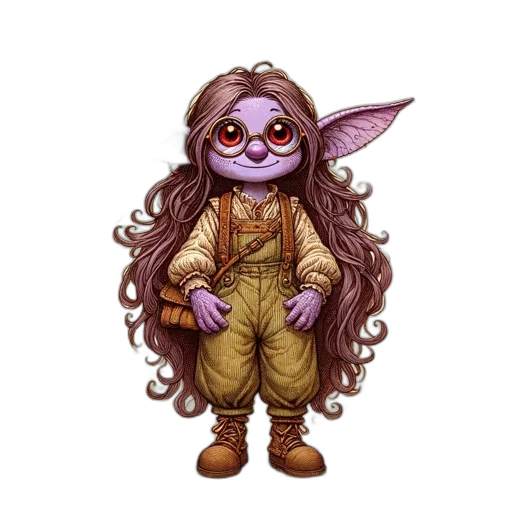 staff, creature, mask, fantasy art transparent PNG cut-out