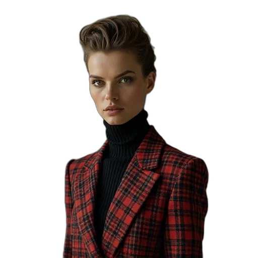 jacket, hair, photorealistic, karlina transparent PNG cut-out