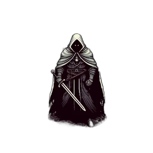 jacket, sword, mask, staff transparent PNG cut-out