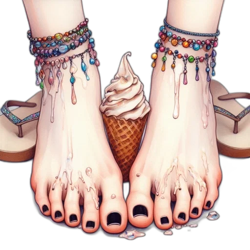 shoes, jewelry, fantasy art, photorealistic transparent PNG cut-out