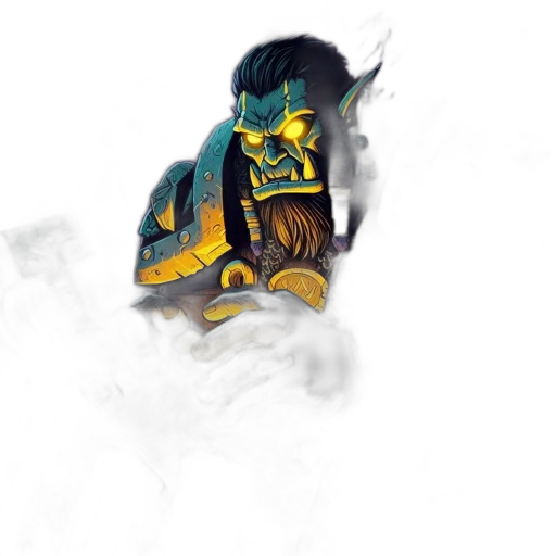 dragon, mask, creature, staff transparent PNG cut-out