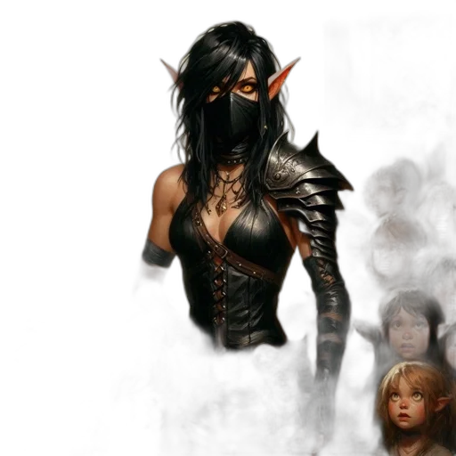 mask, fantasy art, concept art, comic book art transparent PNG cut-out