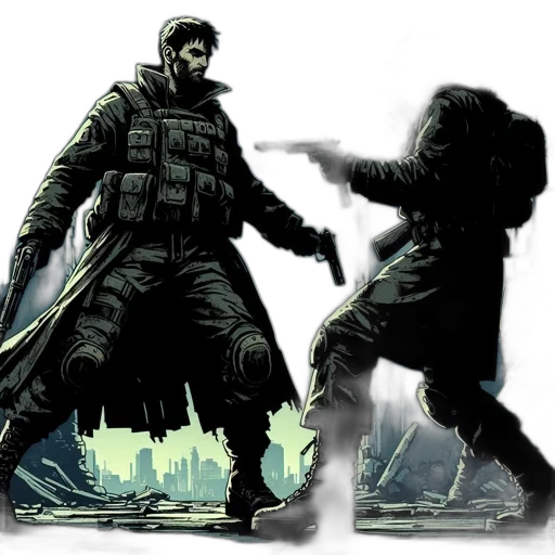 jacket, concept art, comic book art, fantasy art transparent PNG cut-out