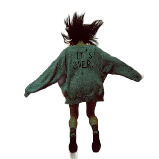 jacket, creature, hair, dress transparent PNG cut-out