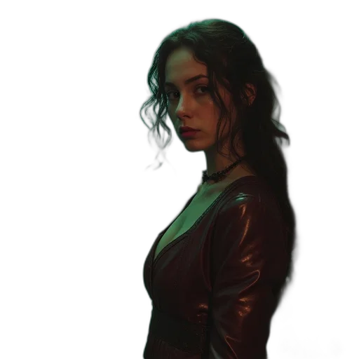 jacket, dress, face, robot transparent PNG cut-out