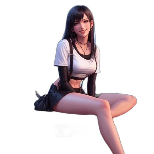 dress, robot, staff, 3d render transparent PNG cut-out