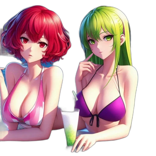 anime, pixel art, concept art, fantasy art transparent PNG cut-out
