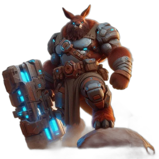 staff, weapon, dragon, robot transparent PNG cut-out