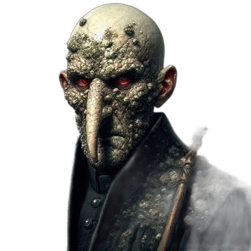 mask, face, creature, staff transparent PNG cut-out