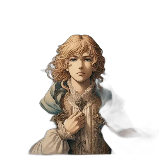 staff, face, dress, weapon transparent PNG cut-out