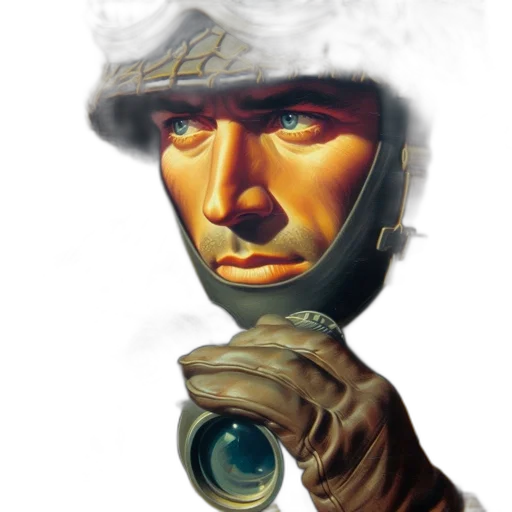 face, weapon, staff, hat transparent PNG cut-out