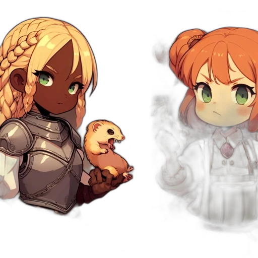 pixel art, fantasy art, concept art, anime transparent PNG cut-out