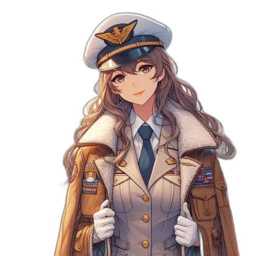 jacket, staff, hat, weapon transparent PNG cut-out