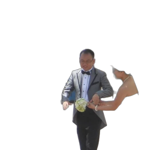 staff, jacket, umbrella, 3d render transparent PNG cut-out