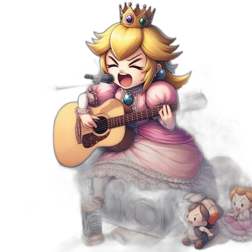 crown, dress, concept art, watercolor transparent PNG cut-out