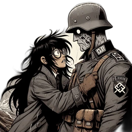 comic book art, concept art, watercolor, anime transparent PNG cut-out