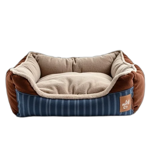furniture, plush, dog, bed transparent PNG cut-out