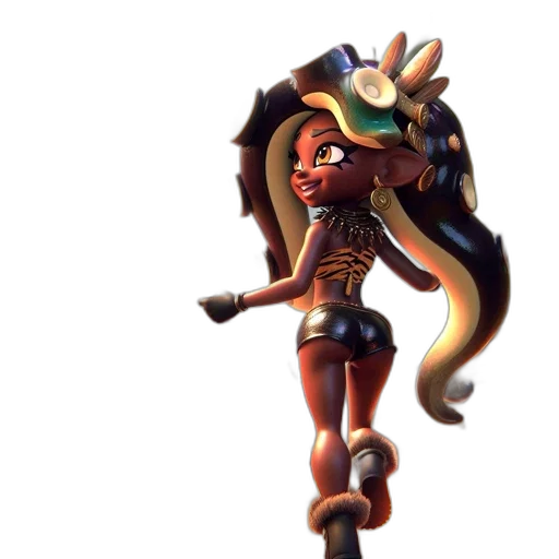 staff, weapon, hat, dress transparent PNG cut-out