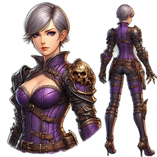 concept art, fantasy art, comic book art, cyberpunk transparent PNG cut-out