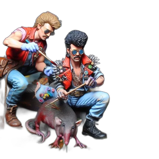 concept art, cyberpunk, 3d render, comic book art transparent PNG cut-out