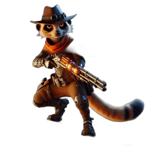 weapon, staff, animal, jacket transparent PNG cut-out