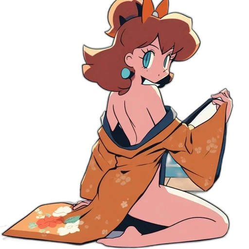 jacket, dress, flower, staff transparent PNG cut-out