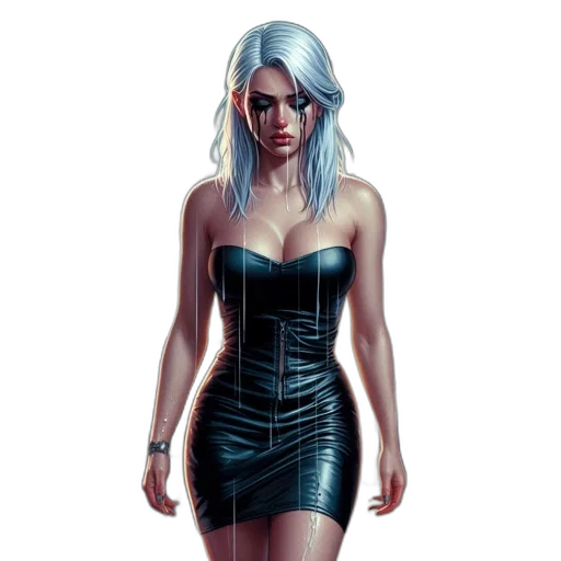 dress, jacket, concept art, comic book art transparent PNG cut-out