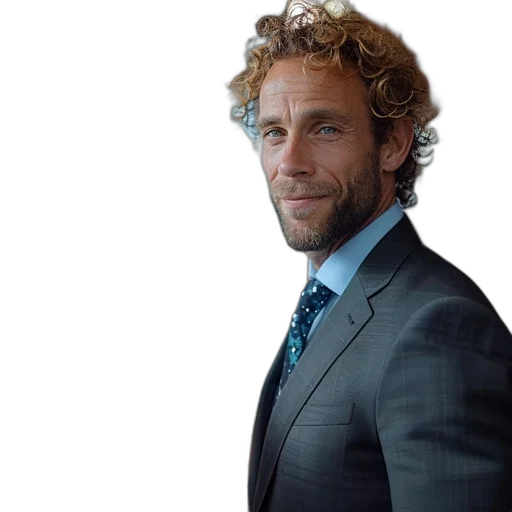 jacket, hair, staff, face transparent PNG cut-out