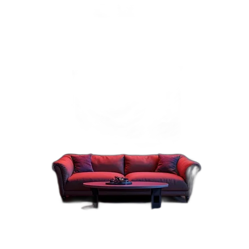 furniture, crown, staff, 3d render transparent PNG cut-out
