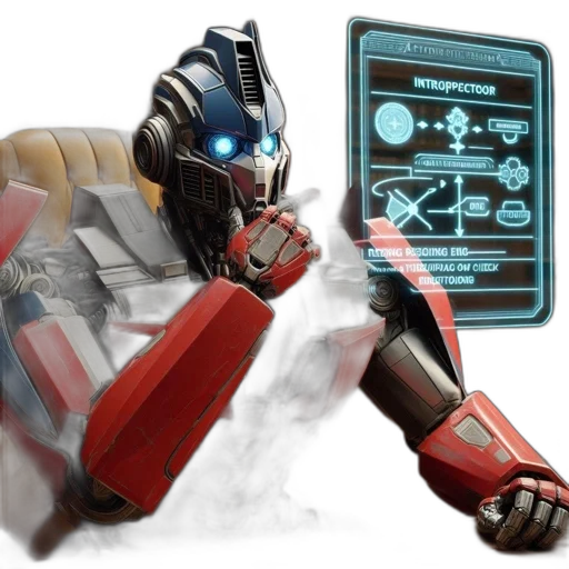 robot, concept art, 3d render, robotic transparent PNG cut-out