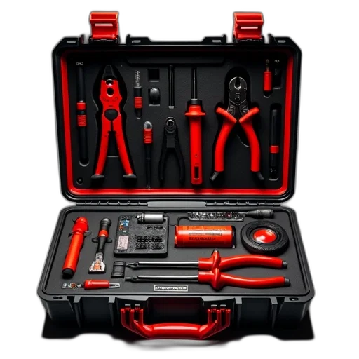 staff, black, red, tool transparent PNG cut-out