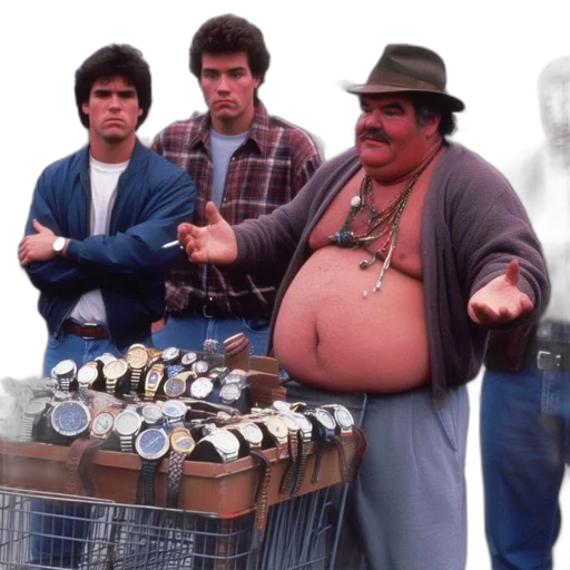 food, four, men, stand transparent PNG cut-out