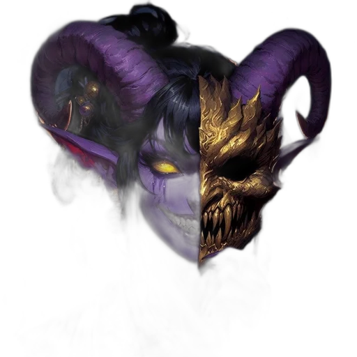 mask, face, dragon, crown transparent PNG cut-out