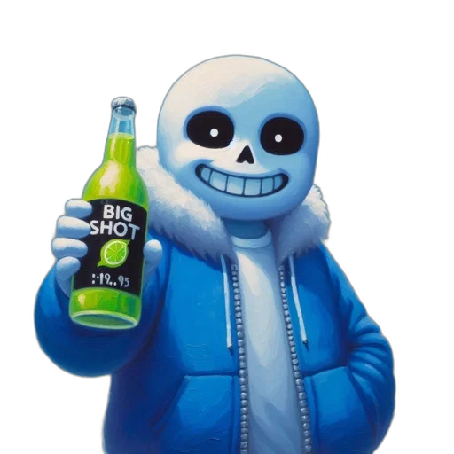 bottle, jacket, creature, robot transparent PNG cut-out
