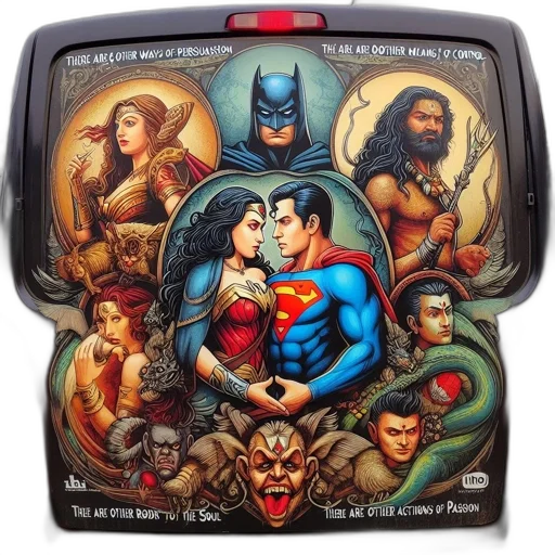 comic book art, van, adorned, vivid transparent PNG cut-out