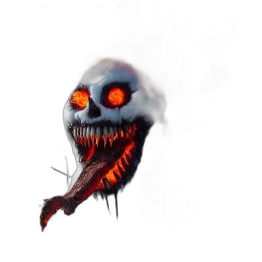 creature, mask, face, staff transparent PNG cut-out