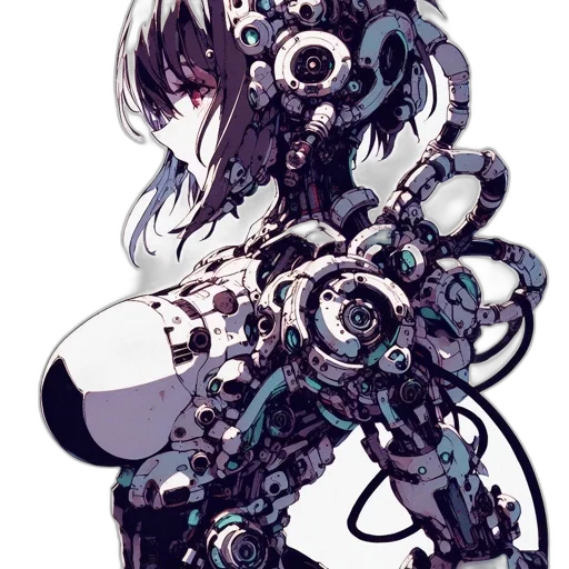 robot, dress, weapon, mask transparent PNG cut-out