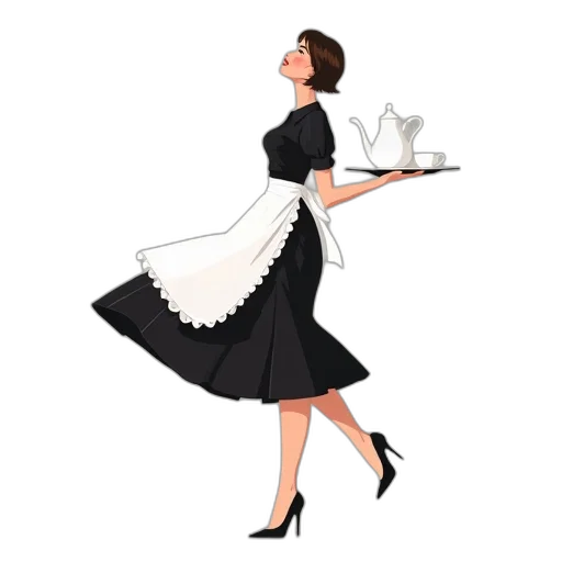 dress, staff, concept art, cartoon transparent PNG cut-out