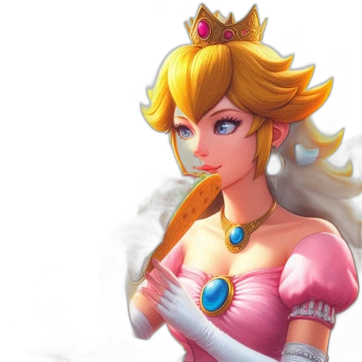 crown, dress, concept art, 3d render transparent PNG cut-out