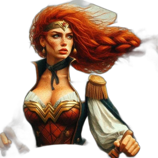 dress, fantasy art, comic book art, concept art transparent PNG cut-out