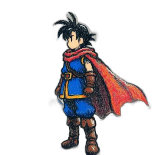 dragon, sword, jacket, staff transparent PNG cut-out