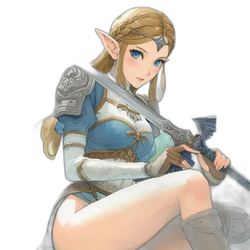 weapon, sword, dress, staff transparent PNG cut-out