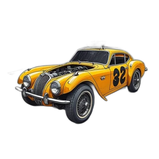 car, 3d render, photorealistic, detailed transparent PNG cut-out