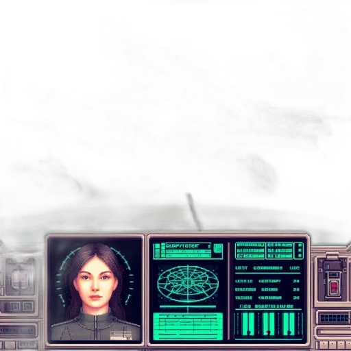 robot, face, cyberpunk, pixel art transparent PNG cut-out