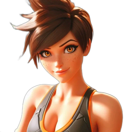 face, staff, dress, weapon transparent PNG cut-out