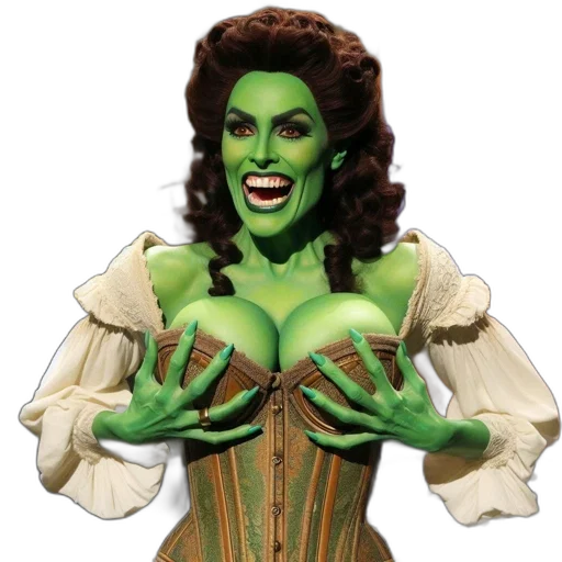 mask, concept art, green, individual transparent PNG cut-out