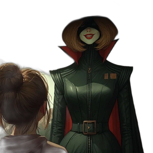 jacket, mask, face, concept art transparent PNG cut-out