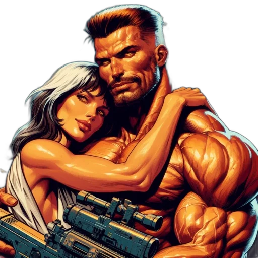 weapon, comic book art, cyberpunk, concept art transparent PNG cut-out