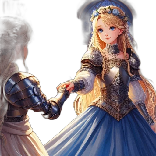 dress, sword, weapon, crown transparent PNG cut-out
